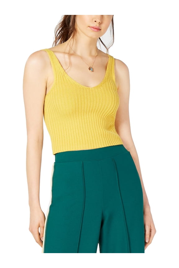 Womens Top Classic Ribbed Knit Tank $29 XL