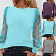 thumbnail image 1 of Womens Tops Boho Sequins Glitter Shirt Carnival Mesh Top Long Sleeve Elegant Eye Catching Blouse Shirt Fashion Clothes, 1 of 4