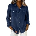 thumbnail image 1 of Womens Tops Button down Flannel Shirts Casual Loose Long Sleeve Blouses Tops,Sizes S-2XL, 1 of 7