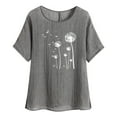 thumbnail image 1 of Womens Tops Casual Cute Shirts for Women Trendy Petite White Crewneck Shirt Women Plus Size Summer Tops for Women Women Clearance Items, 1 of 6