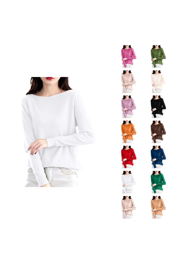 Womens Tops Casual Pullover Sweaters Oversized Chunky Knit Cozy Autumn Loungewear Ribbed Sweater Turtleneck Soft Comfortable Winter Long Sleeve Slim Fit Shirt For Fall And Season