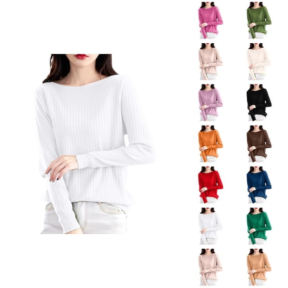 Womens Tops Casual Pullover Sweaters Oversized Chunky Knit Cozy Autumn Loungewear Ribbed Sweater Turtleneck Soft Comfortable Winter Long Sleeve Slim Fit Shirt For Fall And Season