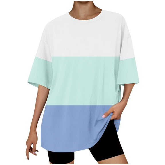 Womens Tops Casual Short Sleeve Halter Tops Y2K Plus Size White Tshirts Shirts Thick Cotton Blouses Plus Size 2X