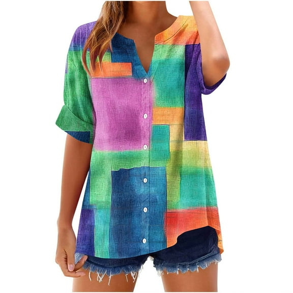 Womens Tops Casual Short Sleeve Tank Tops Loose Fit Plus Size Fitted Tshirts Shirts Organic Cotton Work Blouses Office Cotton