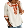 thumbnail image 1 of Womens Tops Casual Solid Stand Collar Button Down Shirt Spring Summer Shirts for Women White L, 1 of 9