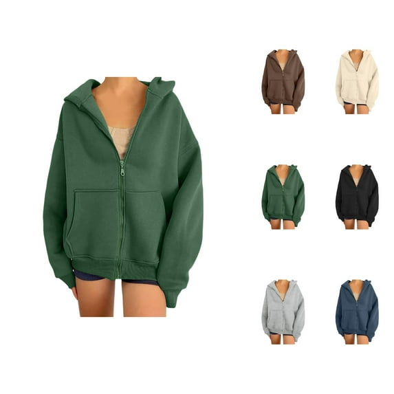 Womens Tops Casual Women's Solid Sweatshirt Hoodies For Women Sweatshirts For Women Vintage Hoodie Trendy Sweatshirts Preppy Clothes Long Sleeve Sweatshirt Tops