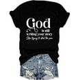 thumbnail image 1 of Womens Tops Christian T Shirt God is Still Writing Your Story Funny Saying Shirts Jesus Inspirational Gifts, 1 of 3