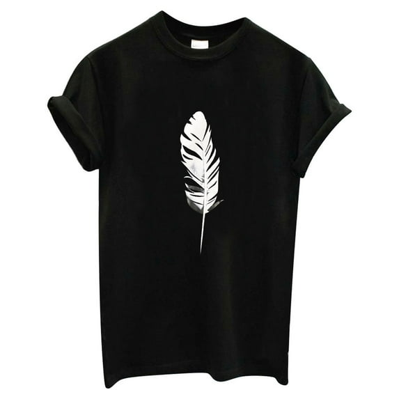 Womens Tops,Tbopshirt Summer Tops for Women,Plus Size T Shirts,Fashion Women T-Shirt Print Casual Tee Blouse,Short Sleeve Blouses