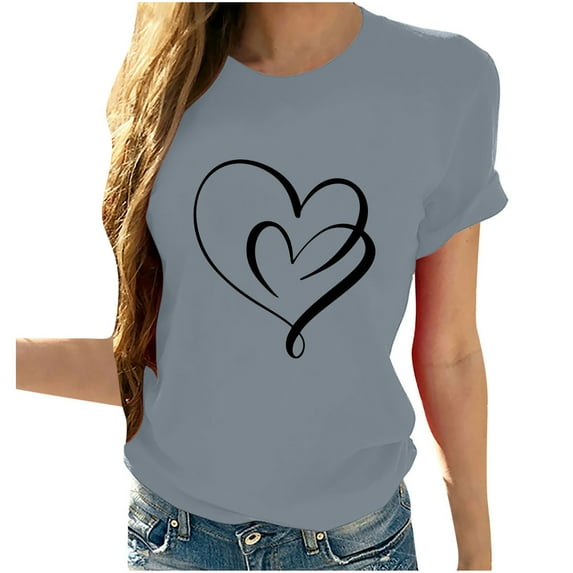 Womens Tops,Tbopshirt Summer Tops for Women,Plus Size T Shirts,Women Girls Sunflower Print Tees T Shirt Blouse Tops,Short Sleeve Blouses