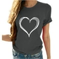 thumbnail image 1 of Womens Tops,Tbopshirt Summer Tops for Women,Plus Size T Shirts,Women Girls Sunflower Print Tees T Shirt Blouse Tops,Short Sleeve Blouses, 1 of 5