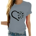 thumbnail image 1 of Womens Tops Clearance,Tbopshirt Summer Tops for Women,Plus Size T Shirts,Women Girls Sunflower Print Tees T Shirt Blouse Tops,Short Sleeve Blouses,Holiday Savings Deals, 1 of 6
