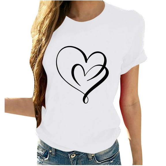 Womens Tops,Tbopshirt Summer Tops for Women,Plus Size T Shirts,Women Girls Sunflower Print Tees T Shirt Blouse Tops,Short Sleeve Blouses