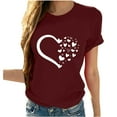 thumbnail image 1 of Womens Tops Tbopshirt Summer Tops for Women,Plus Size T Shirts,Women Girls Sunflower Print Tees T Shirt Blouse Tops,Short Sleeve Blouses, 1 of 7