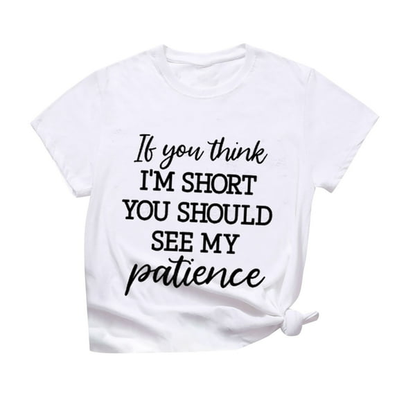 Womens Tops,Tbopshirt Summer Tops for Women,Plus Size T Shirts,Women's Fashion Round Neck Leisure Printing Tops,Short Sleeve Blouses