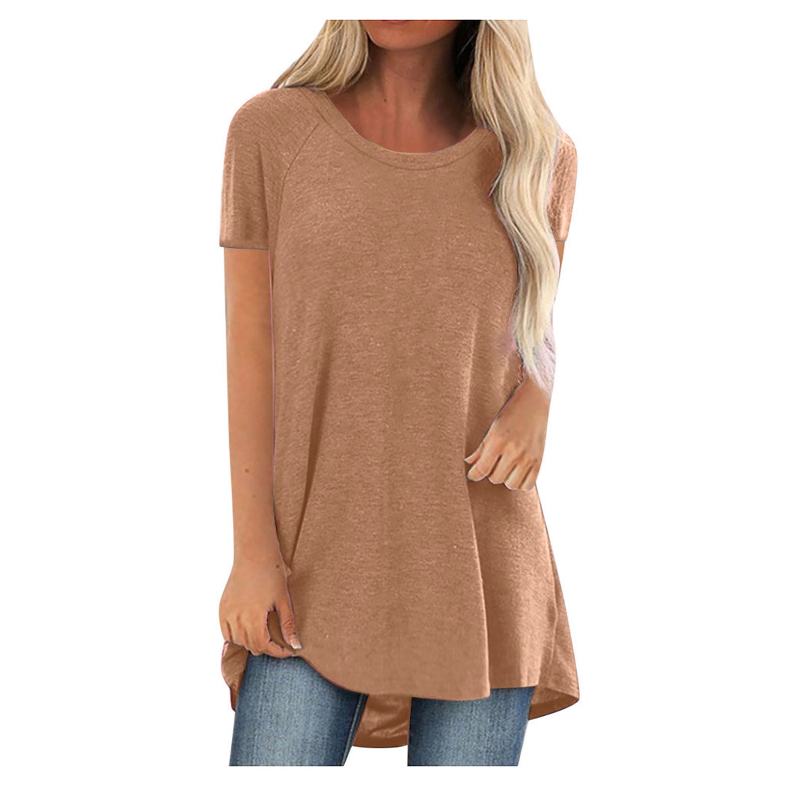 Womens Tops Clearance Women's Shirts Short Sleeve T-Shirt Oversize Tops ...