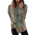 thumbnail image 1 of Womens Tops Crewneck Loose Long Sleeve Shirts Plus Size Dressy Casual Blouses Trendy Tunics Soft Breathable Fabric Suitable For Multiple Occasions Xl Sweaters For Women, 1 of 4