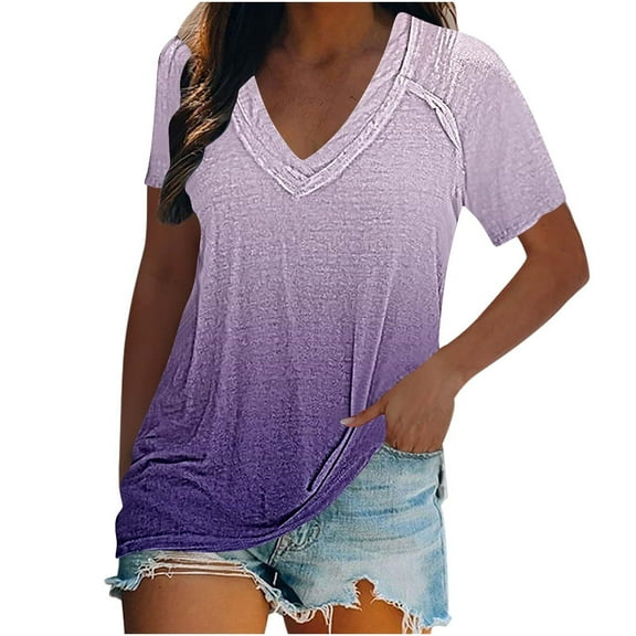 Womens Tops, Cute Crop Tops for Women Plus Size Blouses for Women Fashion 2025 Sexy Workout T Shirts Loose Fit Athletic Tops Women Xl Beach Shirt Sunshine White