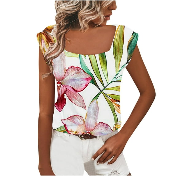 Womens Tops Dressy Casual 3/4 Sleeve V Neck Blouses for Women Casual Tunic Shirts to Wear with Leggings