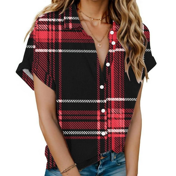Womens Tops Dressy Casual Clearance Womens Short Sleeve Tops Casual Cotton Women's Clothing Trendy 2025 Crewneck Short Sleeve Shirt Women