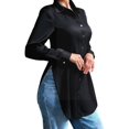 thumbnail image 1 of Womens Tops Dressy Casual, Duoif Dress Shirt, Collared Formal Shirts for Women Black L, 1 of 5