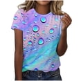 thumbnail image 1 of Womens Tops Dressy Casual Sexy Summer Blouses Blouses for Women Fashion 2025 Plus Size Red Shirts for Women Sexy Workout Tops for Women Short Sleeve Yoga Tops with Built in Bra My+Orders, 1 of 4