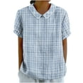 thumbnail image 1 of Womens Tops Dressy Casual Short Sleeve Blouses Cute Shirts for Women Dressy Casual Generic Brand Tops for Women, 1 of 5