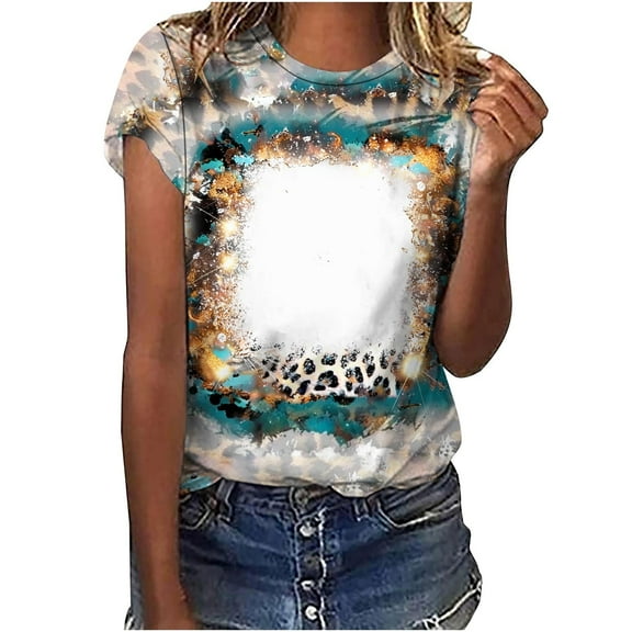 Womens Tops Dressy Casual Short Sleeve Round Neck Tshirts Shirts Graphic Funny Basic Tees Fitted V Neck