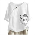 thumbnail image 1 of Womens Tops Dressy Casual Short Sleeve Tunic Womens T Shirts Loose Fit Workout Casual Summer Clothes for Women Over 50, 1 of 3