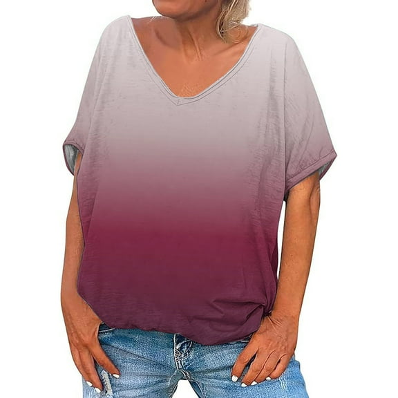 Womens Tops Dressy Casual Short Sleeve V Neck Womens T Shirts Graphic Tees Vintage Graphic Tees Plus Size