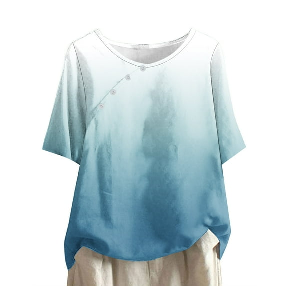 Womens Tops Dressy Casual Short Sleeve Zipper Womens Funny T Shirts Adult Humor Generic Brand Tops for Women