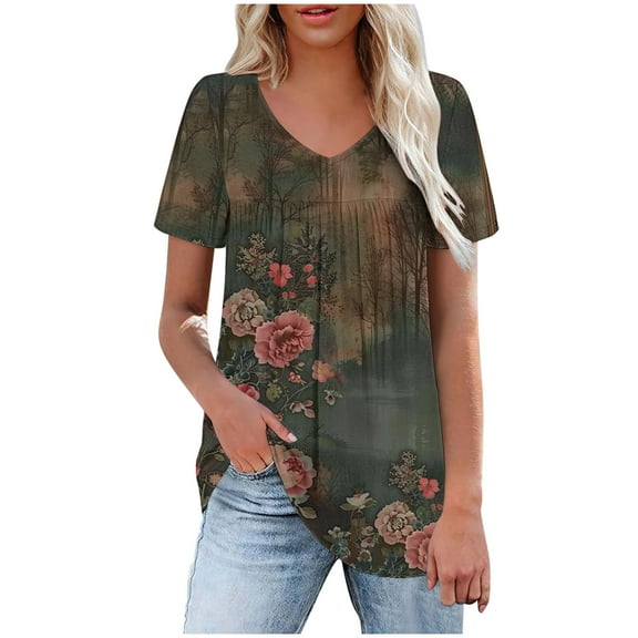Womens Tops Dressy Casual Tunic Button Down Blouses for Women Business Casual Long Dress Shirts to Wear with Leggings