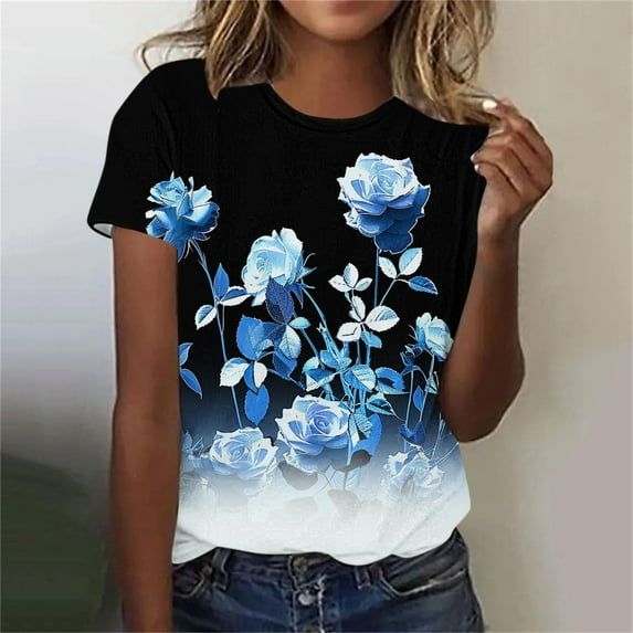 Cilsoka Womens Tops Dressy Casual Tunic Womens Blouses and Tops Work Out Shirts Gym Loose Graphic