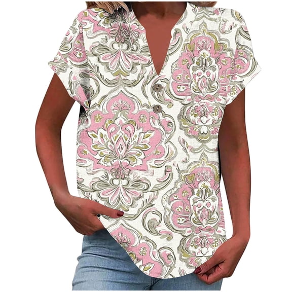 Young adult fashion Womens Tops Dressy Casual Tunics Periwinkle Blouses for Women Casual Womens T Shirts Casual Graphic Orders