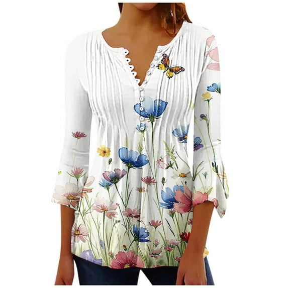 Womens Tops Dressy Casual Tunics Periwinkle Button Down Blouses for Women Casual Womens T Shirts Graphic Tees Trendy