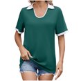thumbnail image 1 of Womens Tops Dressy Casual Tunics Periwinkle Tshirts Shirts Funny Graphic T-Shirt Red Shirts for Women, 1 of 7
