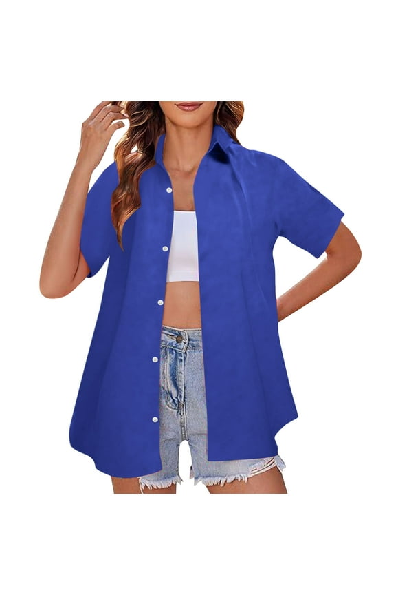 Womens Tops Dressy Casual Tunics Periwinkle Womens Blouses Casual Short Sleeve Womens T Shirts Casual Graphic