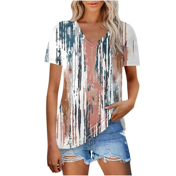 Womens Tops Dressy Casual V Neck Flutter Sleeves Plus Size Shirts for Women 4X Try Before You Buy Womens Clothing