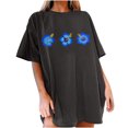 thumbnail image 1 of Womens Tops Dressy Casual V Neck Short Sleeve Womens T Shirts Graphic Tees Vintage Summer Tops for Women 2025 and Tees Shirt, 1 of 5