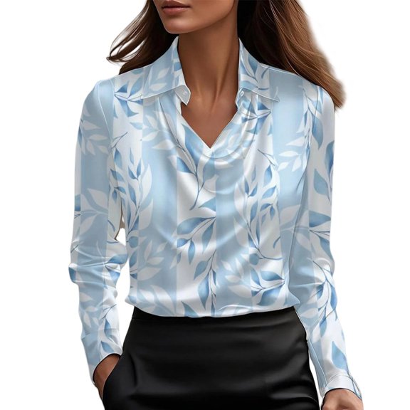 Womens Tops Elegant Cowl Neck Satin Blouse Long Sleeve Work Shirt Top 95% Polyester 5% Spandex Soft Smooth Lightweight Stretchy L Sweaters For Women