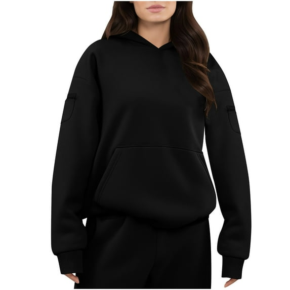 Womens Tops Essentials Hoodie Oversized Hoodies Fleece Sweatshirts Fall Pullover Sweaters Winter Clothes Hoodies for Women