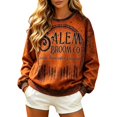 thumbnail image 1 of Womens Tops Fall Sales Witch Graphic Print Lightweight Pullover Halloween Sweatshirt for Women, 1 of 6