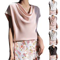 Womens Tops Fashion Casual Solid Color Short Sleeve Round Neck Blouses Shirts Size Top Summer for Women