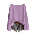 thumbnail image 1 of Breathable Linen Tops for Women Beach Vacation Flowy Summer Outfit, 1 of 6