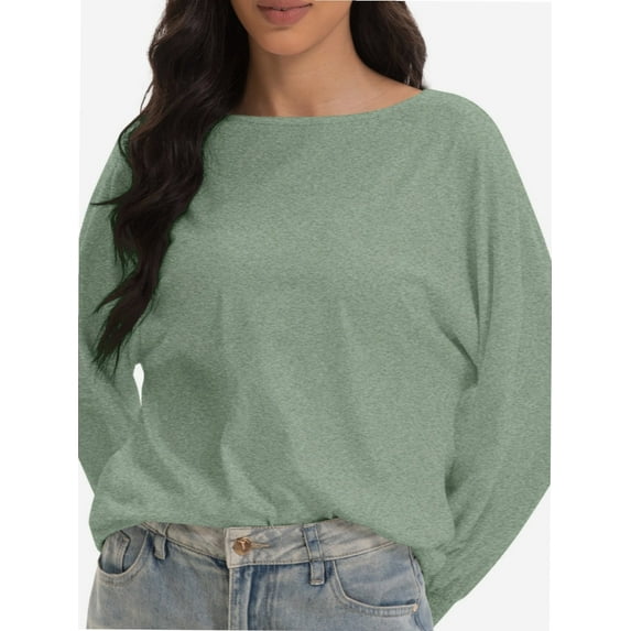 Womens Tops Long Ruffle Sleeve Shirts for Women Casual Loose Blouses Fashion