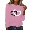 thumbnail image 1 of Womens Tops Long Sleeve Womens Fall Sweatshirt Women's Printed Round Neck Pullover Long Sleeved Women's, 1 of 4