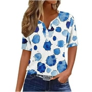 GRROTKP Womens Tops Petite Sizes Only Women Casual Shirts Summer Blouses For Women 2024 Vacation Fitted Tops