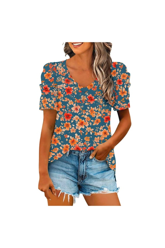 Womens Tops Plus Size Womens Shirts Trendy Womens Shirts Casual Dressy Women Crewneck Tee