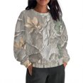 thumbnail image 1 of Womens Tops Plus Size Leaf Print Long Sleeve Round Neck Print Loose Oversized Sweatshirts Fall Long Sleeve Sweatshirt Gray7 L, 1 of 6