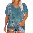 thumbnail image 1 of Basic T Shirts for Women Everyday Casual Loose Fit Summer Short Sleeve, 1 of 4