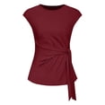 thumbnail image 1 of Womens Tops Short Sleeve Casual Printing s V Neck Loose T Shirt Blouse Tops Fashion Clothes Blouses Dressy Casual Women, 1 of 7